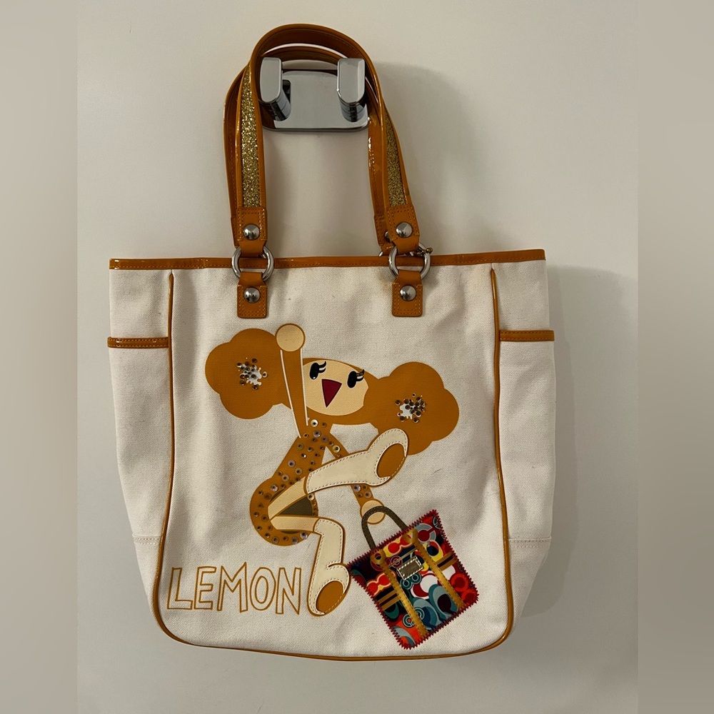Limited Edition Coach Poppy “Lemon” Tote